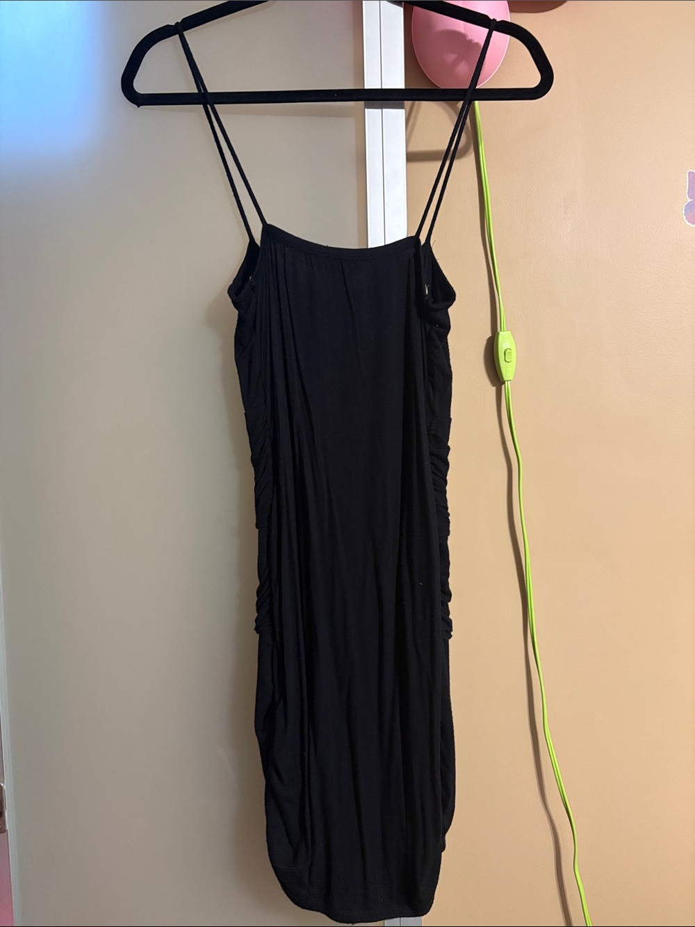 Seductions Ruched Spaghetti-Strap Mini Short Dress - Picture 6 of 7